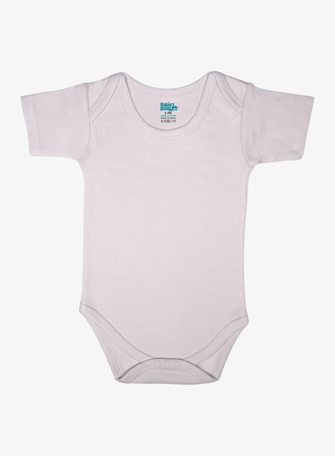 بابيز_بيسك طقم 3 قطع - بودي سوت باكمام قصيرة 100% قطن سوبر كومبد - Image 3